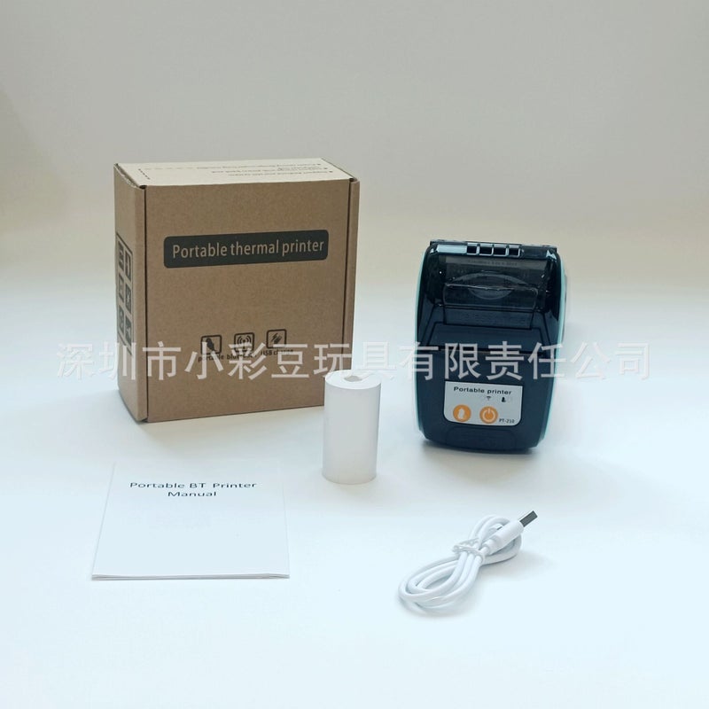 طابعة حرارية محمولة صغيرة 58 مم بلوتوث للطباعة اليدوية للإيصالات - Image 1